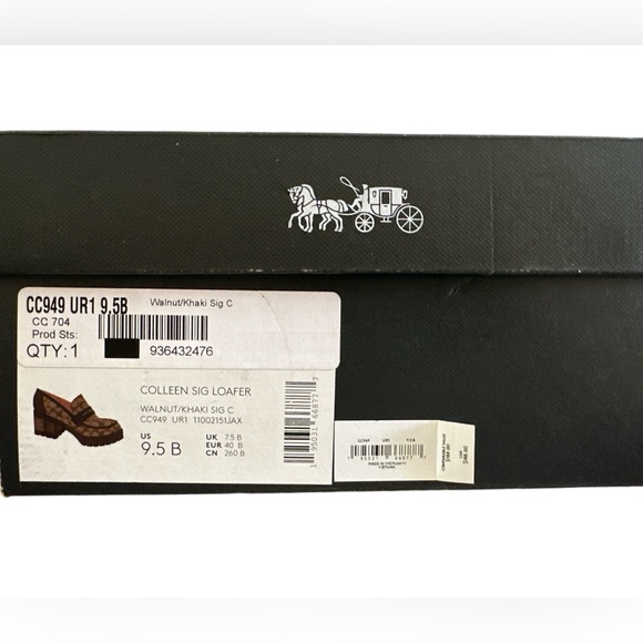 NWT Coach Colleen Loafer In Signature Jacquard 9.5B - Picture 6 of 6